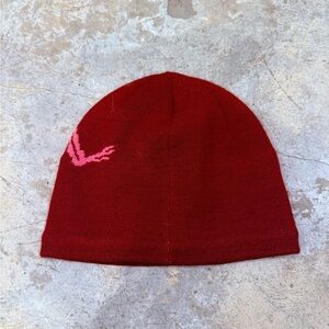 Arc'teryx Men's Red Beanie with Pink Logo